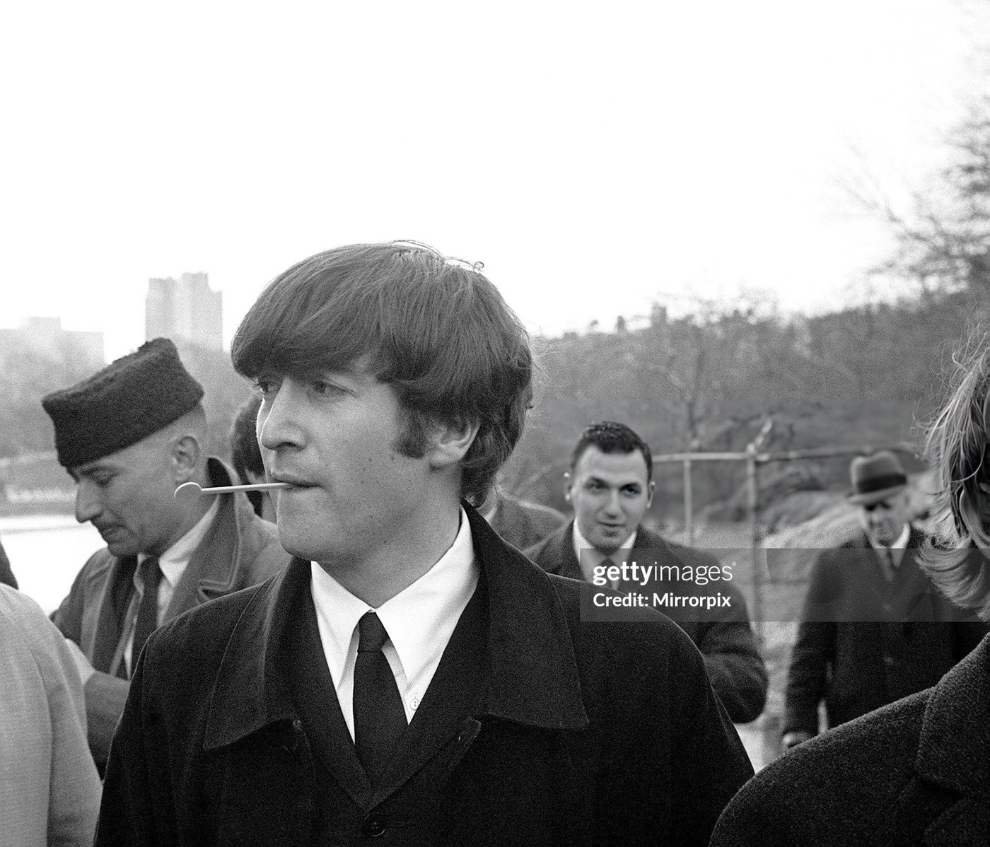 John Lennon In New York'S Central Park, For A Photocall, 1964.