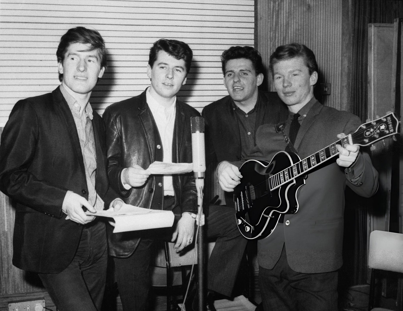 The Searchers, At A Recording Session In London, 1964.