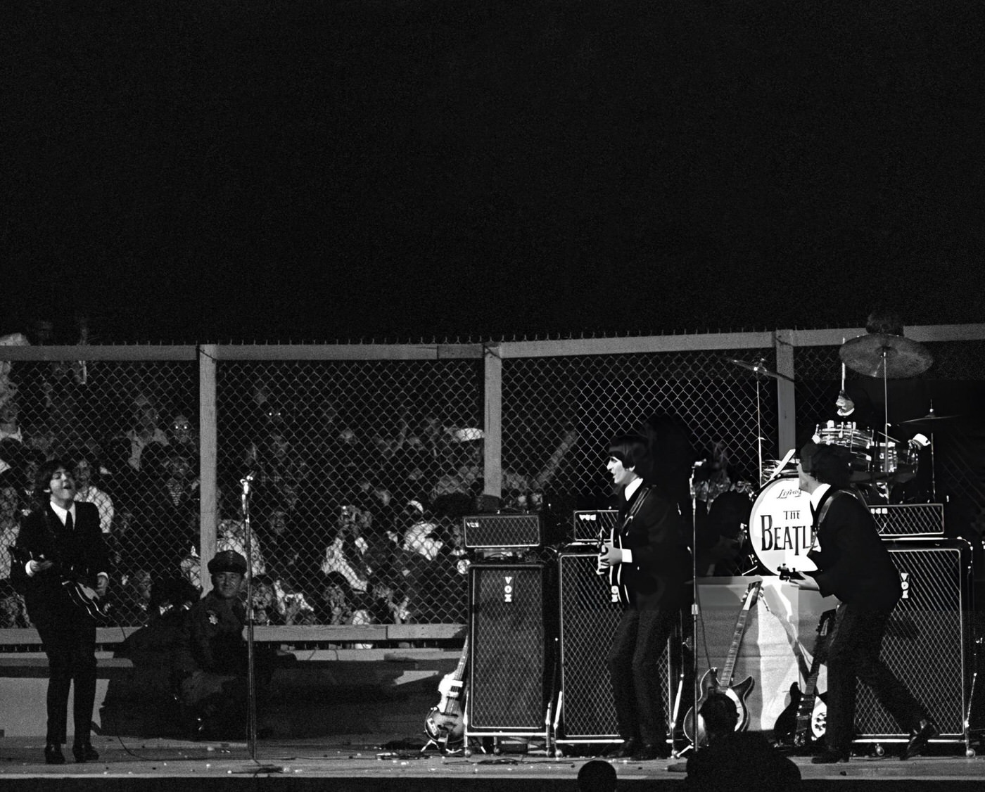 The Beatles Perform At The Cow Palace In Daly City, Near San Francisco, California, During Their Summer 1964 United States And Canada Tour.