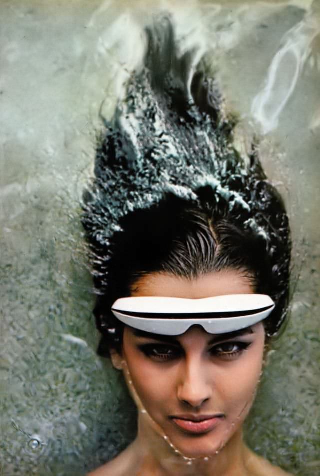 Veronica Hamel Is Wearing Sunglasses By Sea &Amp;Amp; Ski, 1965.