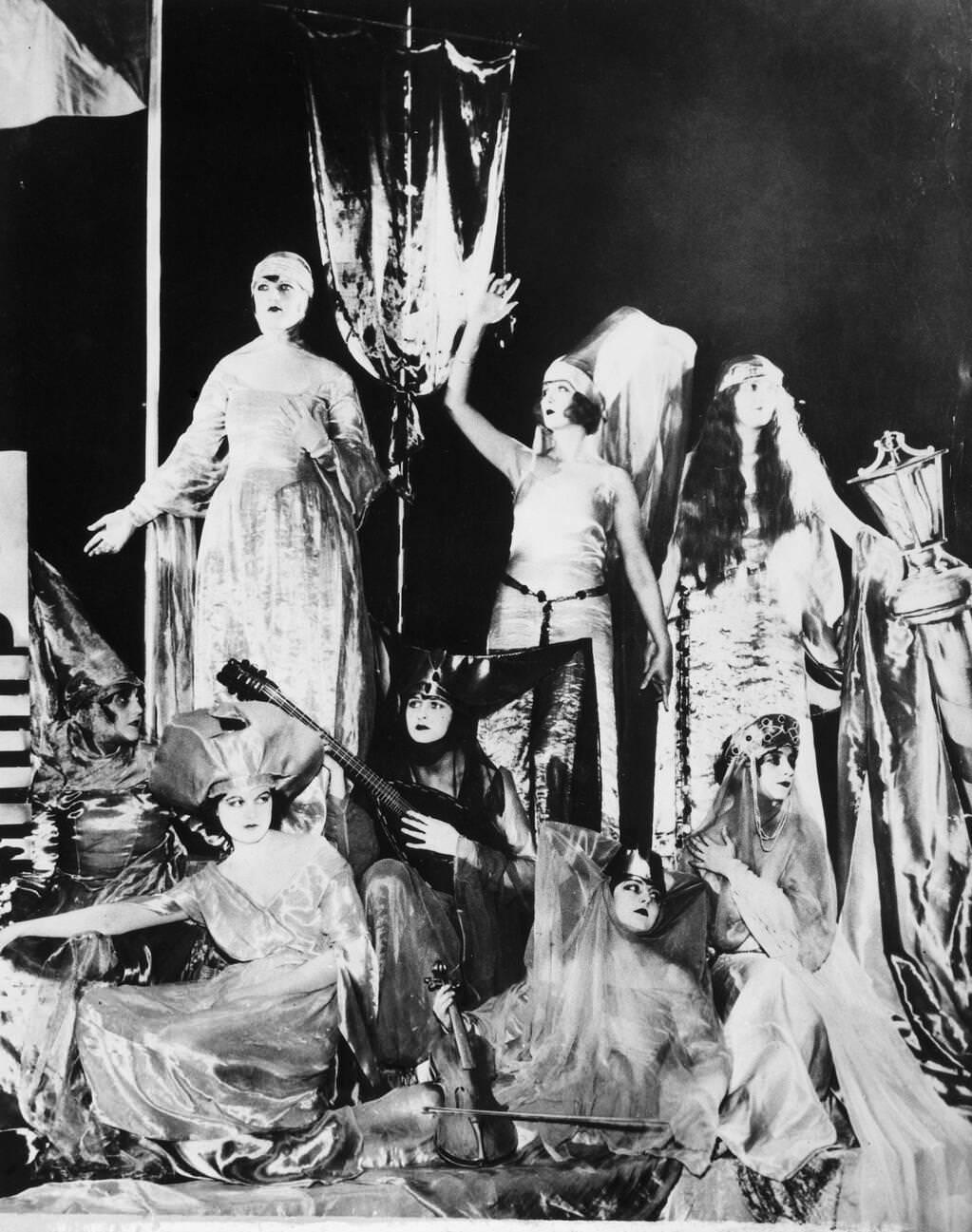 Ziegfeld Follies Chorus Girls In 'The Triumph Of Love', 1920S.