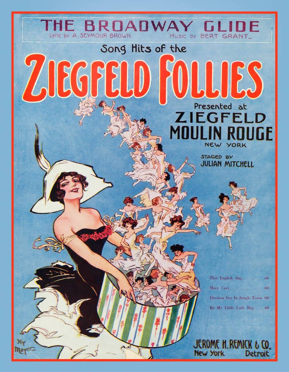 'The Broadway Glide' At Ziegfeld Moulin Rouge, New York, 1912.
