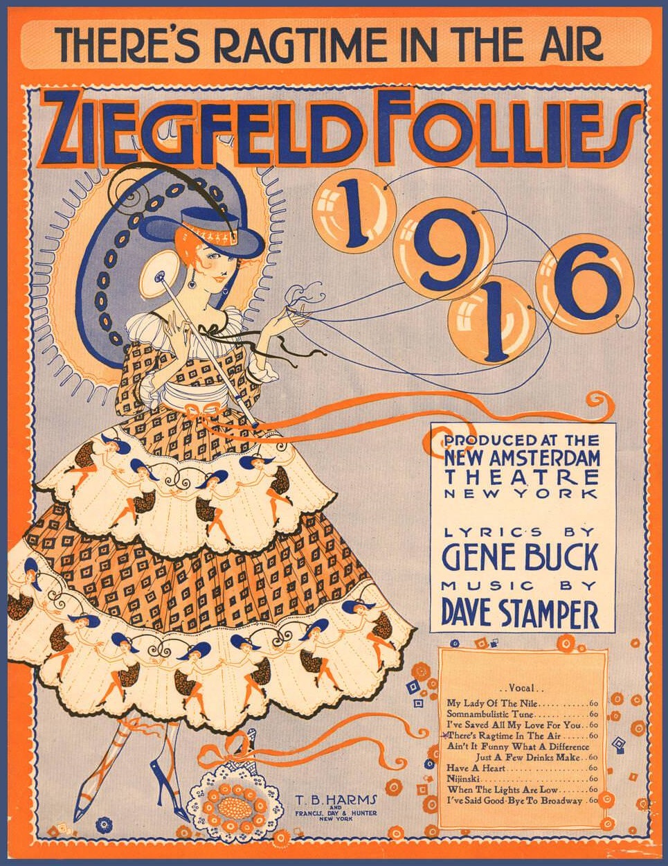 Ziegfeld Follies Of 1916 Musical Revue, New York, 1916.
