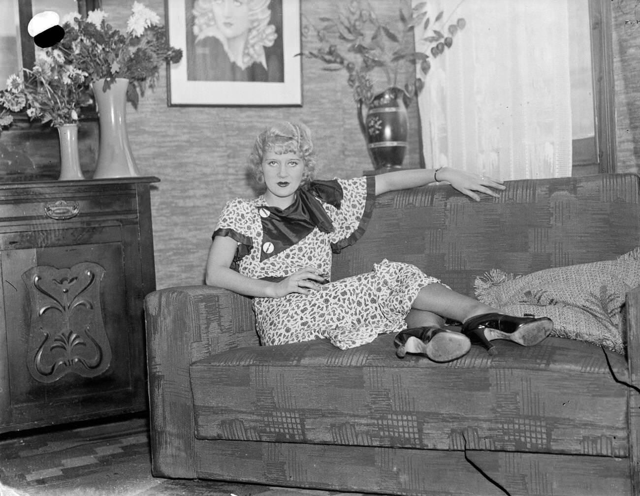 Vera Milton, A Ziegfeld Follies Girl, 1934.