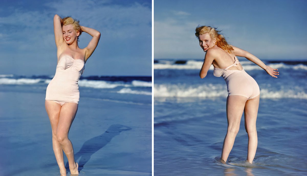 Marilyn Monroe Tobay Beach 1949