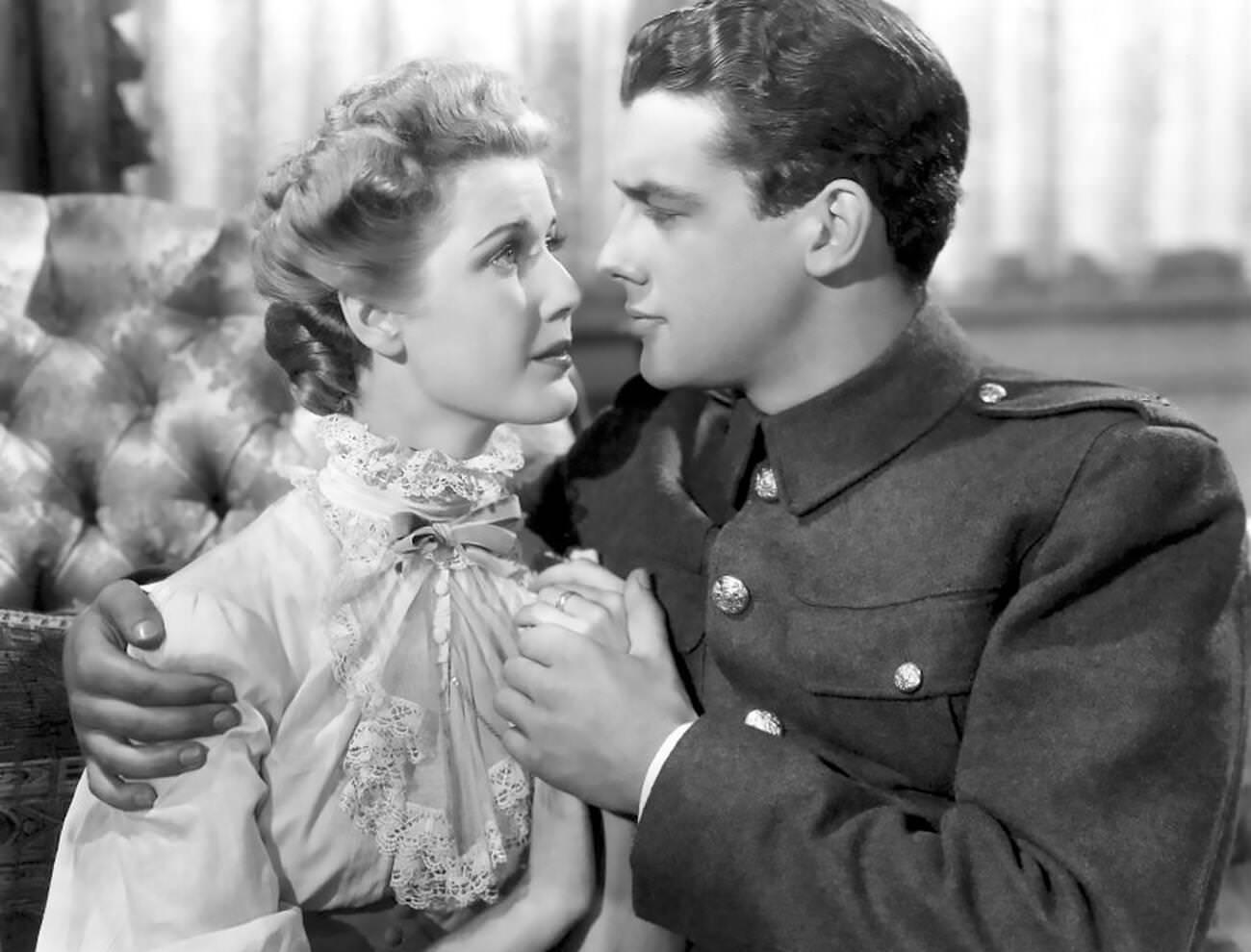Anita Louise And Richard Greene In The Shirley Temple Movie 'Little Princess', 1939.