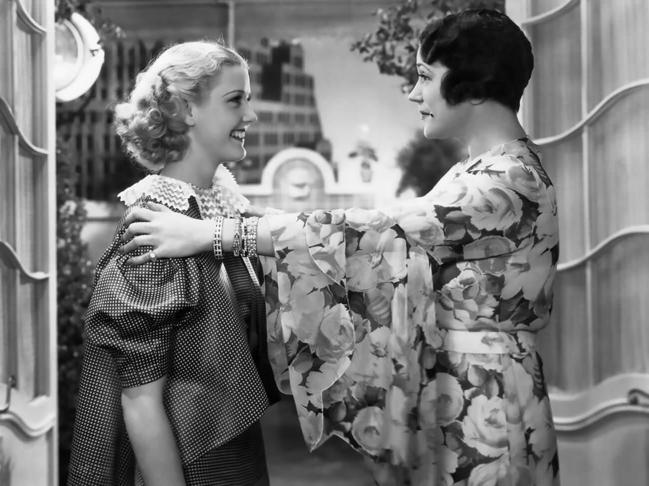 Universal Pictures Film 'Lady Tubbs' With Alice Brady And Anita Louise, 1935.