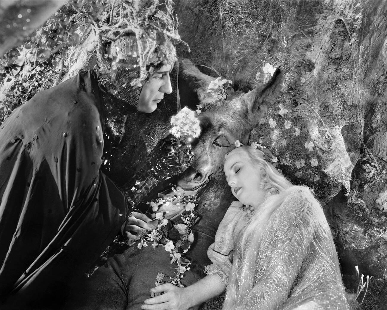 Victor Jory And Anita Louise In 'A Midsummer Night'S Dream', Directed By William Dieterle And Max Reinhard, 1935.
