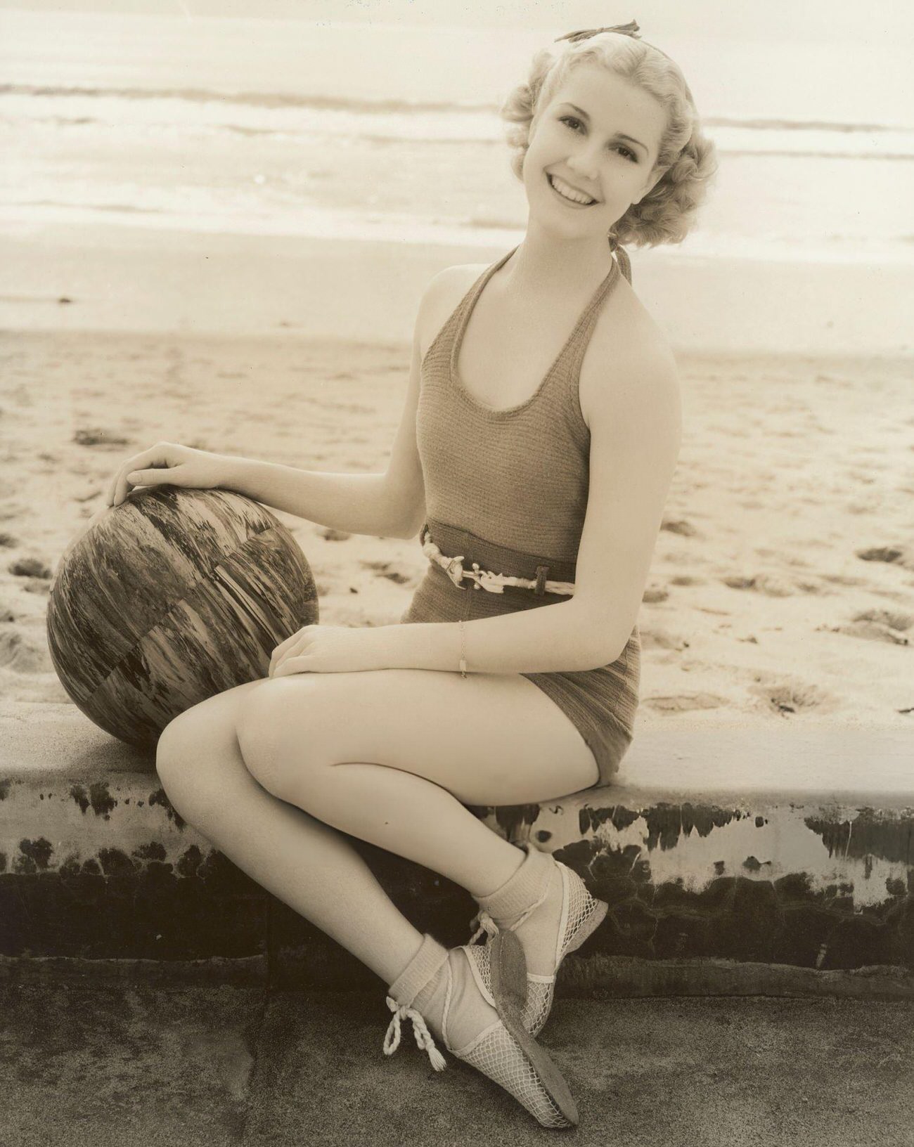 Anita Louise At The Beach.