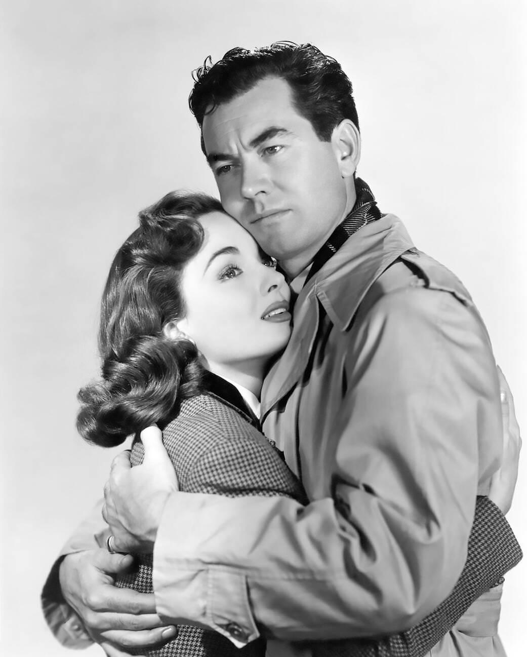 Ann Blyth And Philip Friend In &Amp;Quot;Thunder On The Hill&Amp;Quot;, 1951.