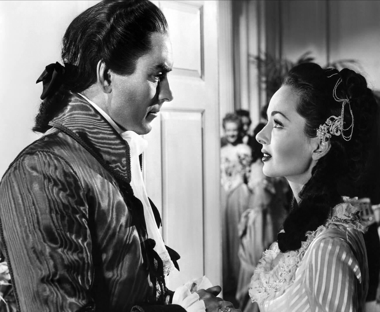 Tyrone Power, Ann Blyth In &Amp;Quot;The House In The Square&Amp;Quot;, 1951.