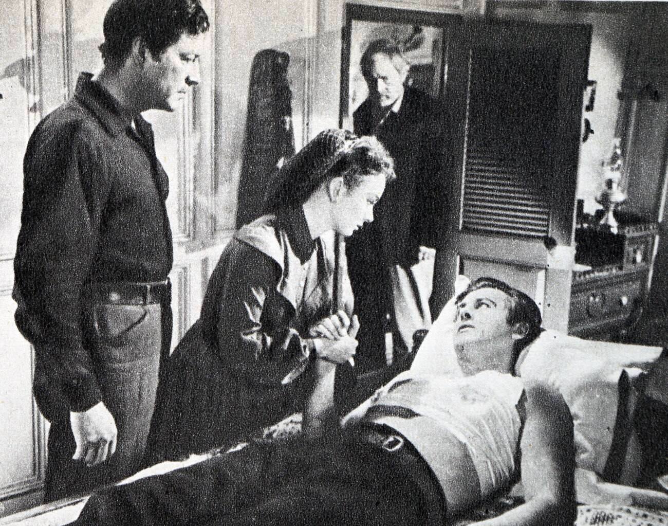 Stewart Granger, Robert Taylor, And Ann Blyth In &Amp;Quot;All The Brothers Were Valiant&Amp;Quot;.