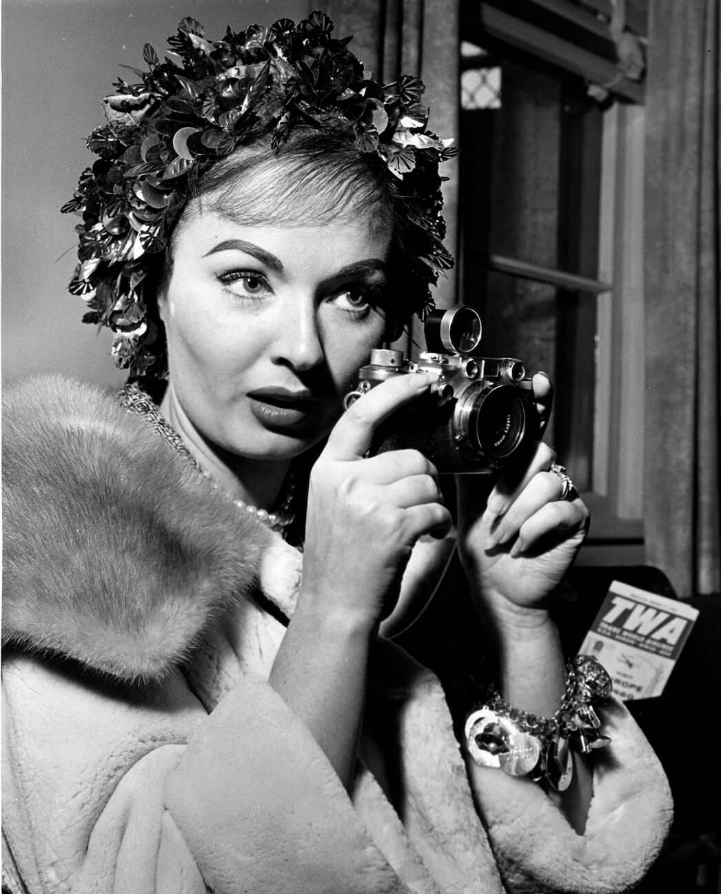 Ann Blyth At The Airport.