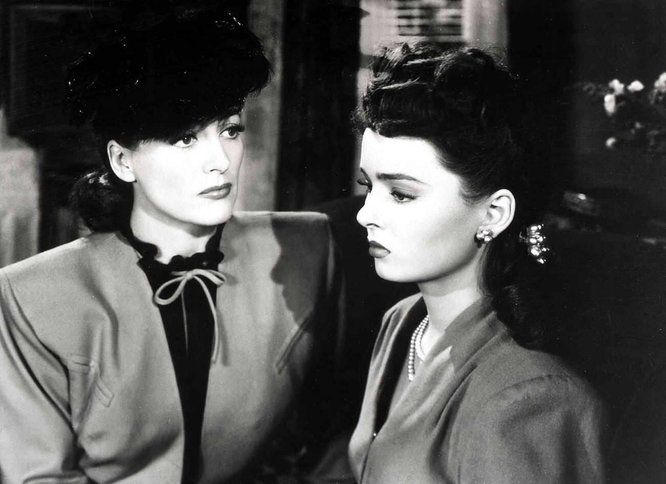 Joan Crawford And Ann Blyth In &Amp;Quot;Mildred Pierce&Amp;Quot;, 1945.