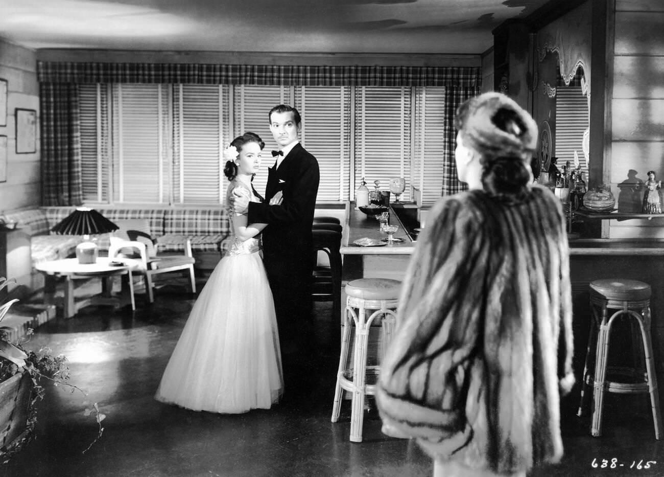 Ann Blyth, Zachary Scott, And Joan Crawford In &Amp;Quot;Mildred Pierce&Amp;Quot;, 1945.