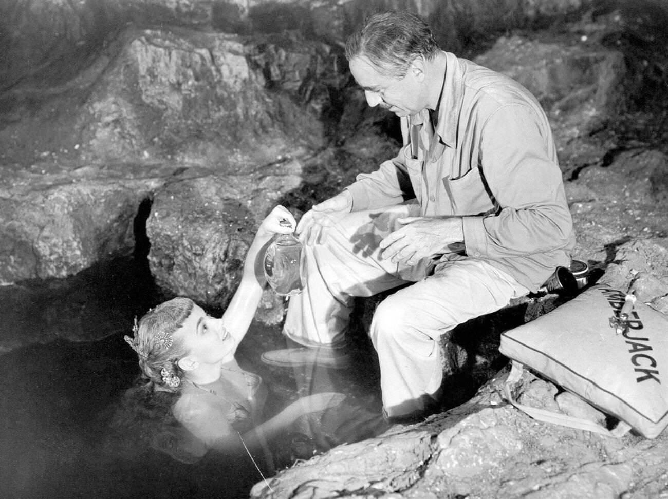 William Powell And Ann Blyth In &Amp;Quot;Mr. Peabody And The Mermaid&Amp;Quot;, 1948.