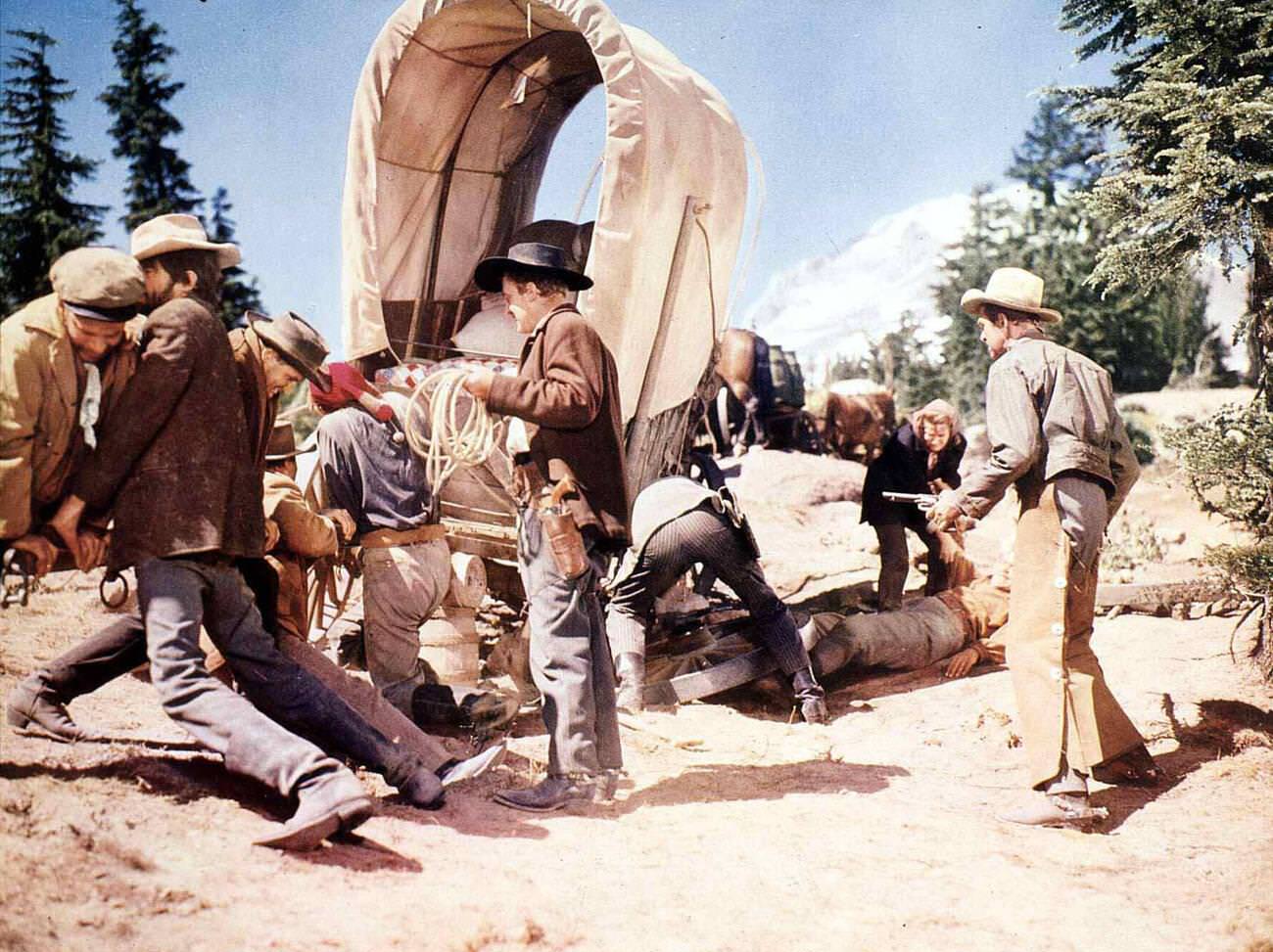 A Scene From 'Bend Of The River', 1952.