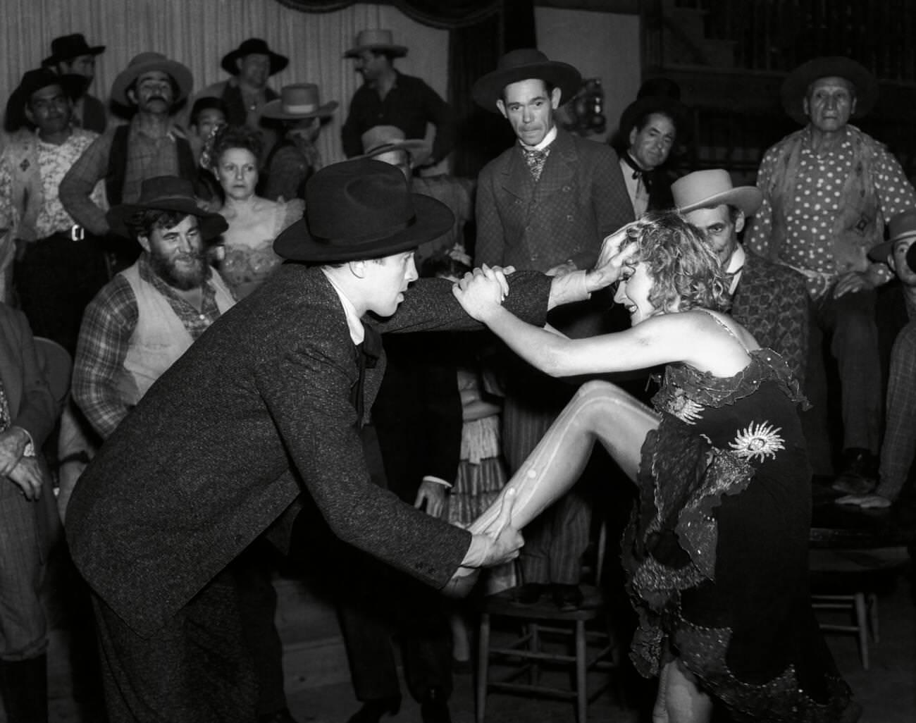 James Stewart And Marlene Dietrich In ‘Destry Rides Again’, 1939.