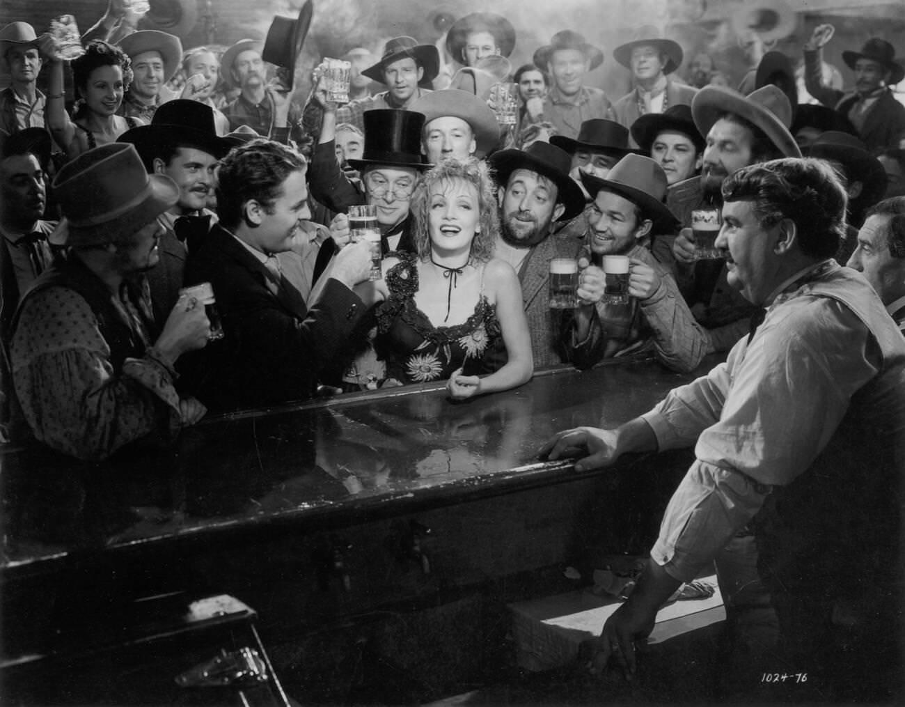Marlene Dietrich In ‘Destry Rides Again’, 1939.