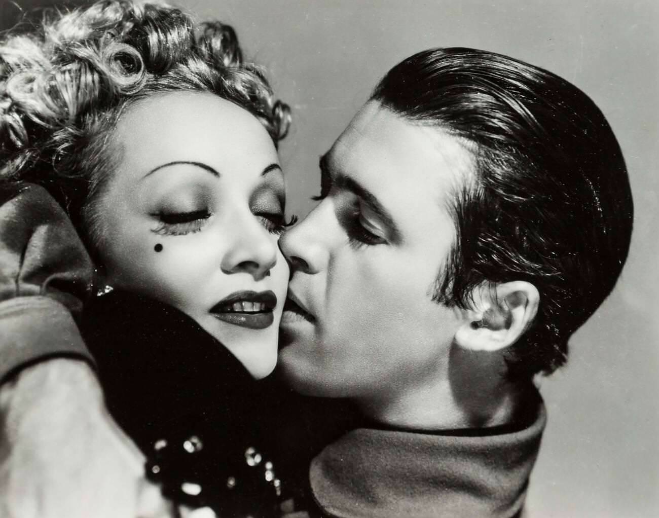 Marlene Dietrich And James Stewart In ‘Destry Rides Again’, 1939.