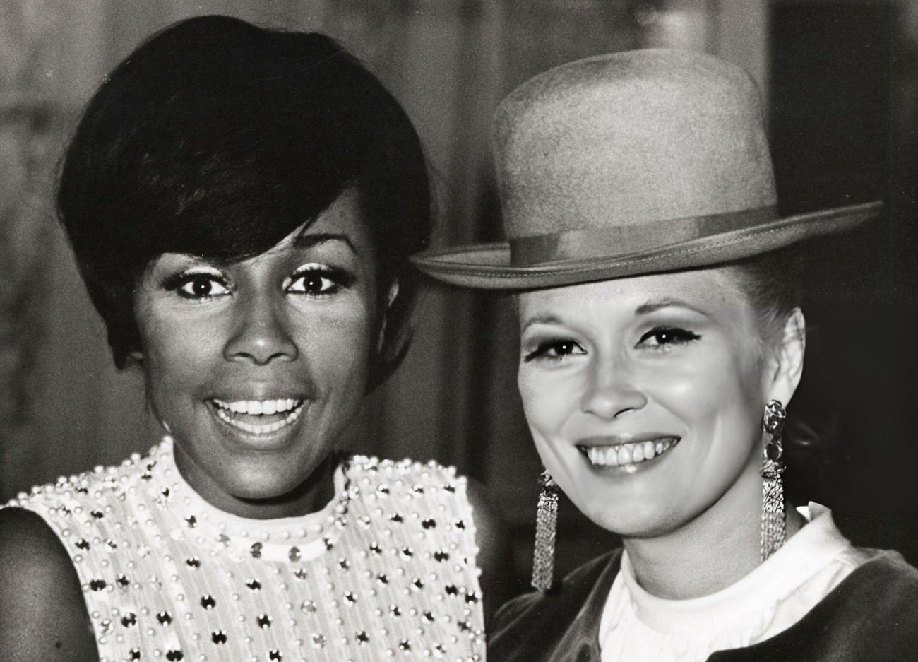 Diahann Carroll Opening At The Persian Room At The Plaza Hotel In New York City, New York.