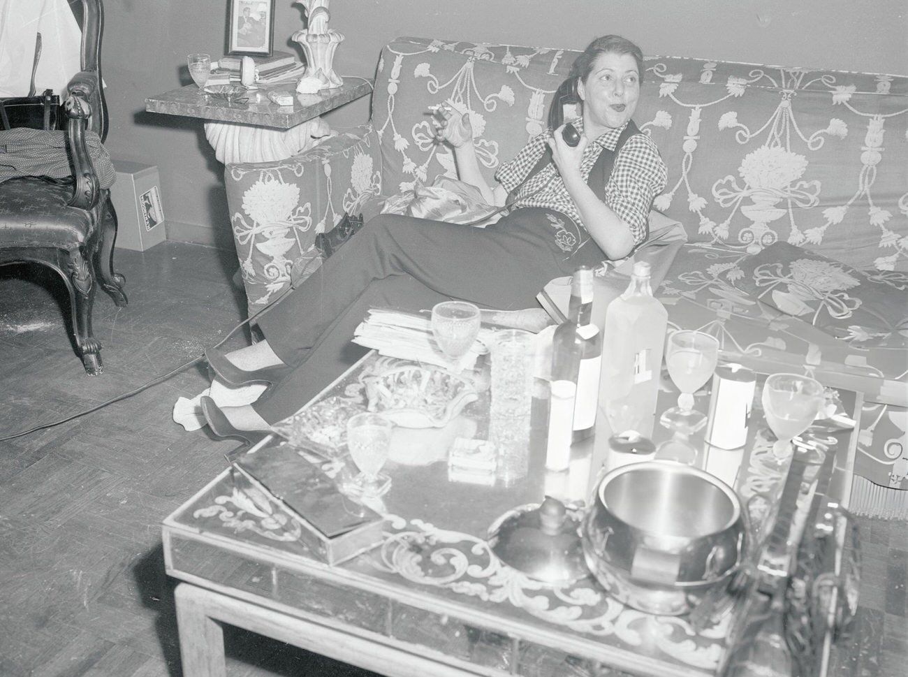 Diana Barrymore On The Telephone