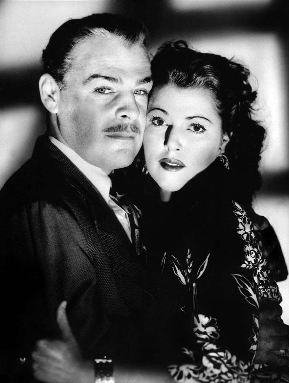 Diana Barrymore And Brian Donlevy In 'Nightmare', 1942