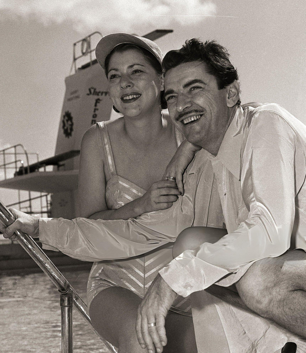 Diana Barrymore And Her Husband Robert Wilcox, 1950