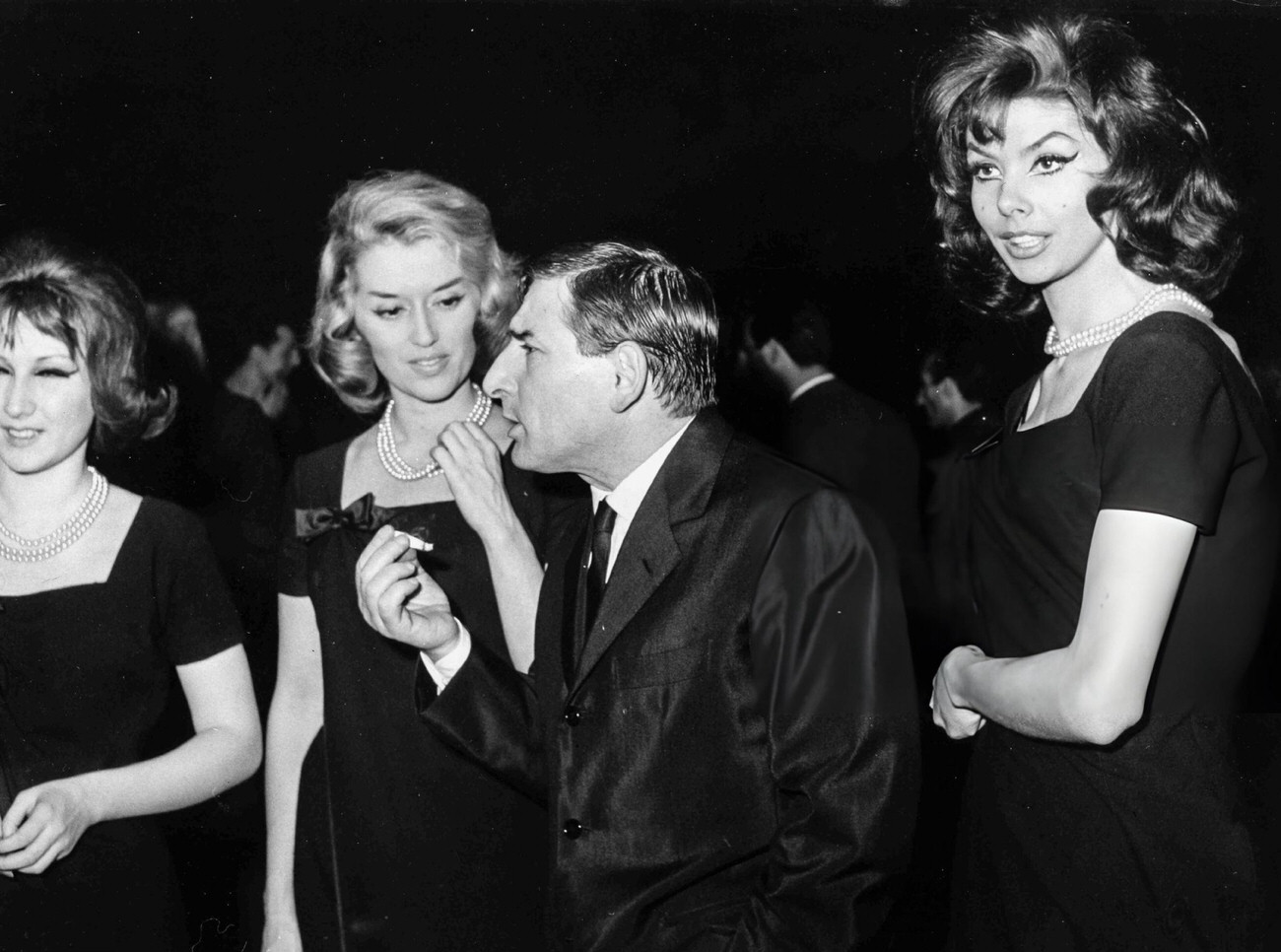 Gloria Paul With Gisella Sofio, And Renato Rascel In Rome, 1962.