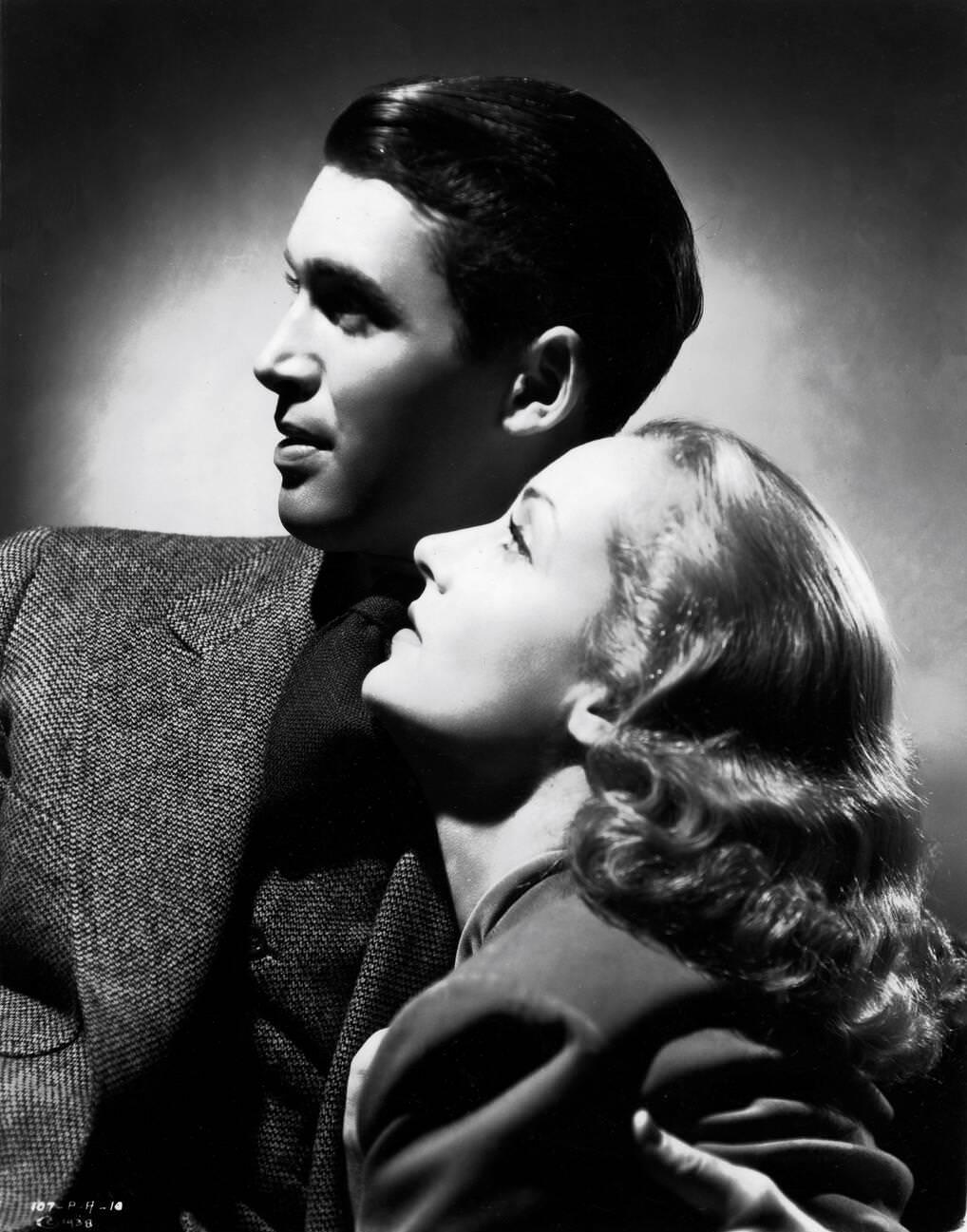 James Stewart And Carole Lombard In A Publicity Portrait For 'Made For Each Other', 1939.