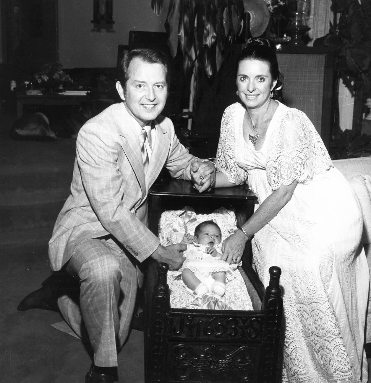 Margaret O'Brien With Her Husband Roy Thorsen And Daughter Mara Tolene Thorsen, 1977.