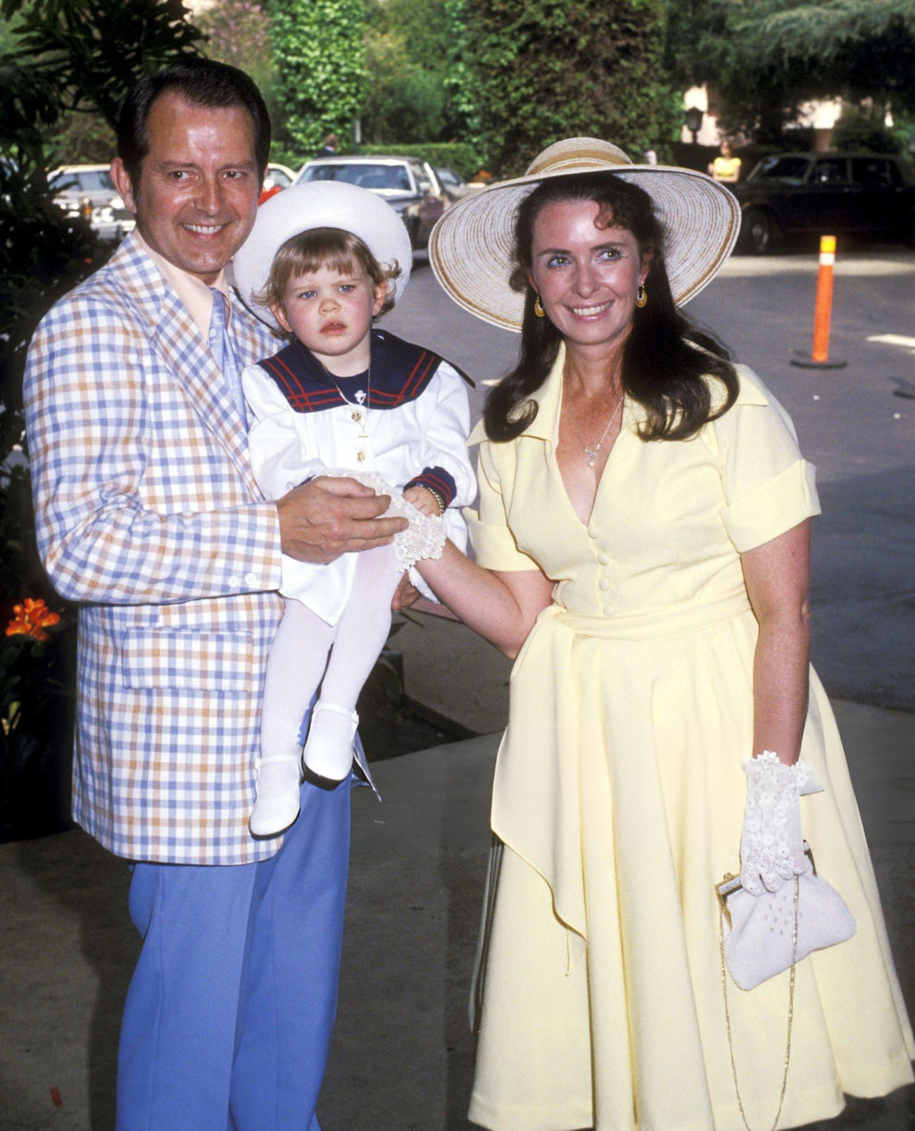 Margaret O'Brien, Her Husband Roy Thorsen, And Daughter Mara Thorsen At The Annual Celebrity Easter Sunday Brunch, 1978.