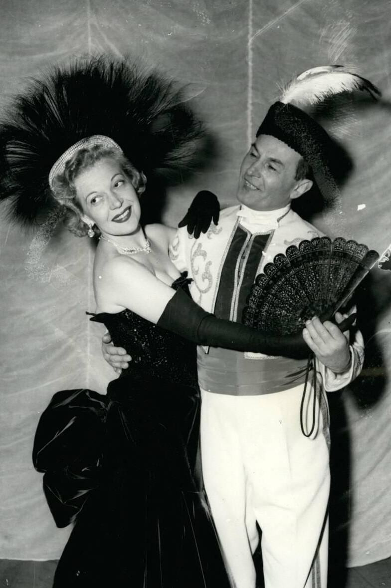 Jan Kiepura Rehearses For The The Merry Widow With His Wife, Marta Eggerth, 1950S.