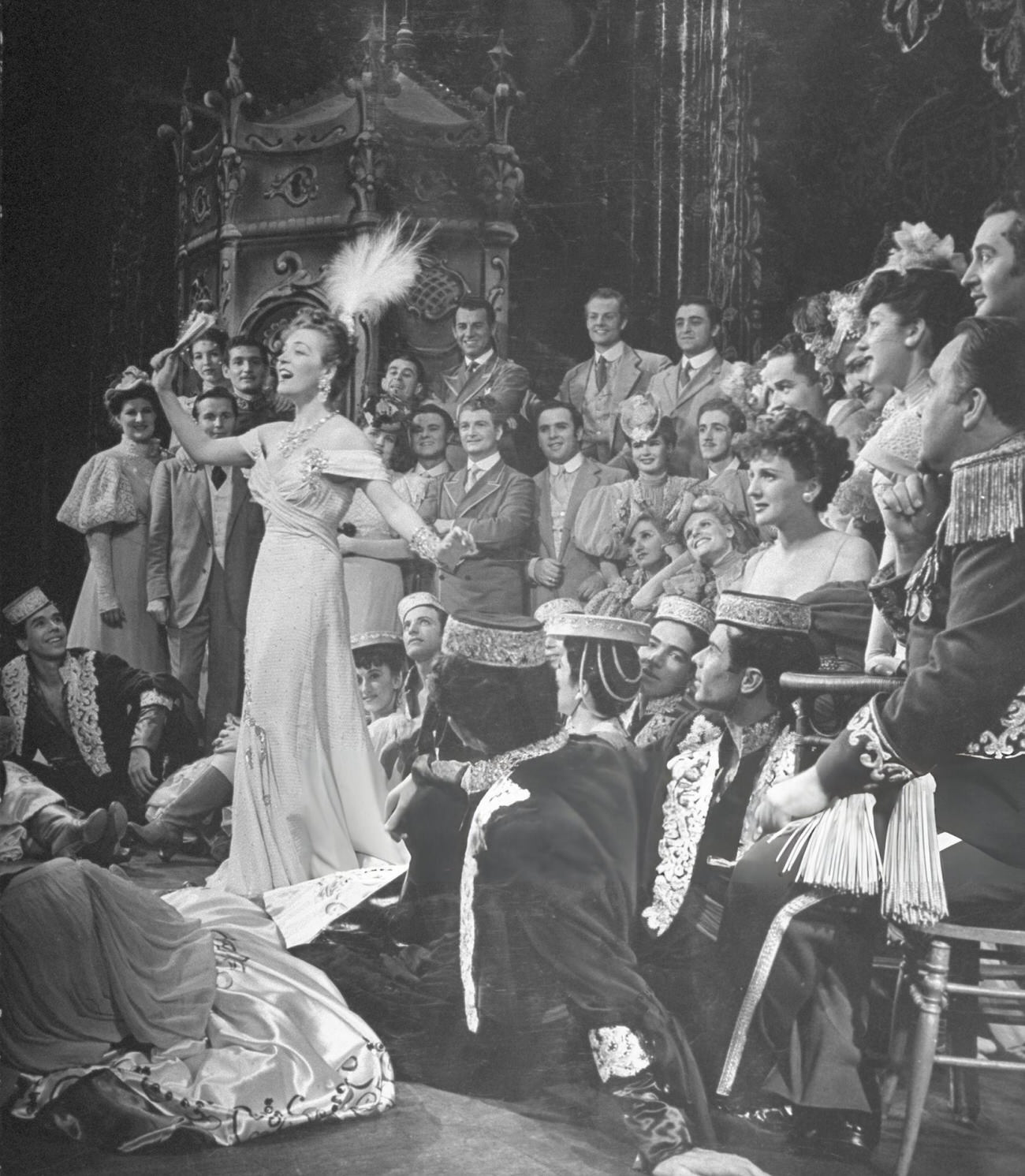 Marta Eggerth Performing In The New Opera Company'S Broadway Production Of Merry Widow, 1950S.