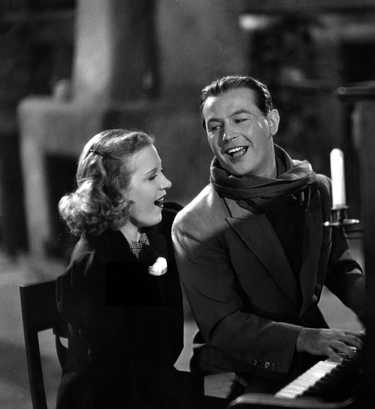 Martha Eggerth In The Movie 'Zauber Der Boheme' With Jan Kiepura, 1937.