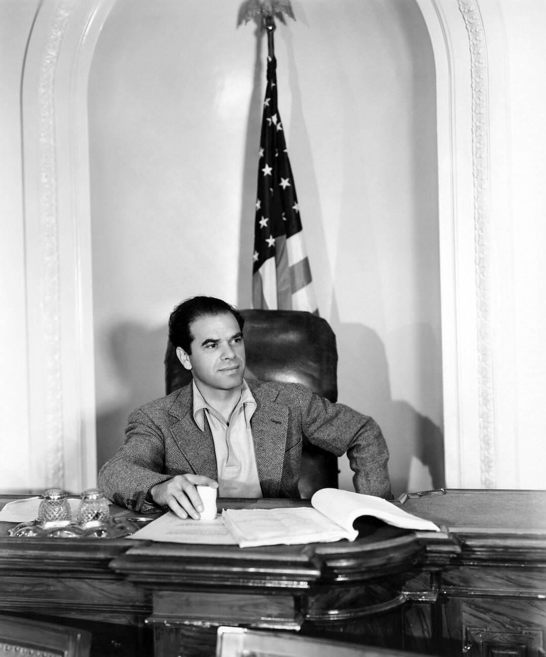 Frank Capra On The Set Of ‘Mr. Smith Goes To Washington’, 1939.