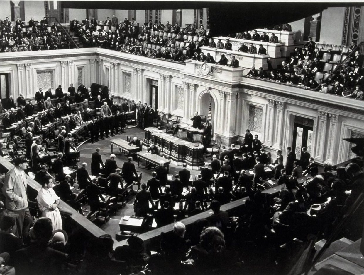 Frank Capra Behind The Scenes Of ‘Mr. Smith Goes To Washington’, 1939.
