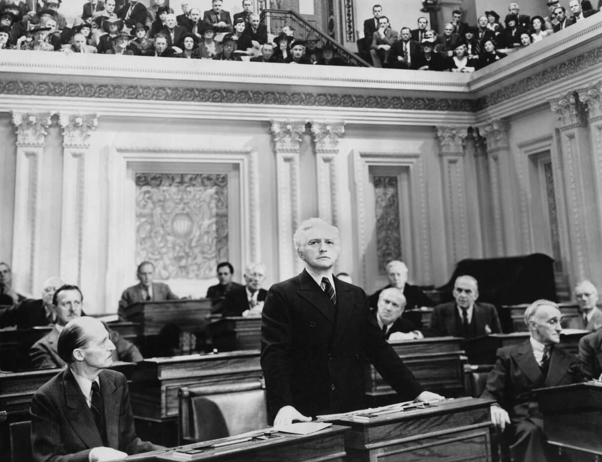 Claude Rains On The Set Of ‘Mr. Smith Goes To Washington’, 1939.