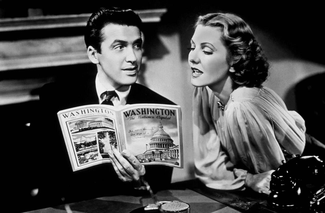 James Stewart And Jean Arthur In ‘Mr. Smith Goes To Washington’, 1939.