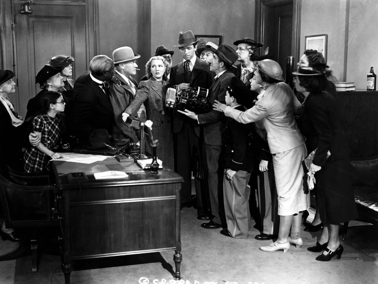 Jean Arthur And James Stewart In ‘Mr. Smith Goes To Washington’, 1939.