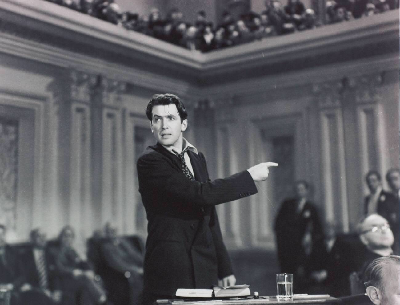 James Stewart In ‘Mr. Smith Goes To Washington’, 1939.