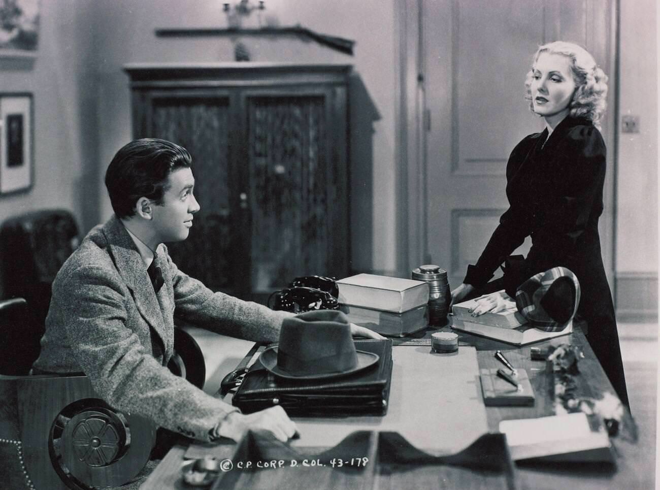 James Stewart And Jean Arthur In ‘Mr. Smith Goes To Washington’, 1939.