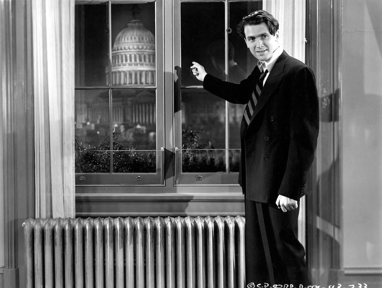 James Stewart In ‘Mr. Smith Goes To Washington’, 1939.