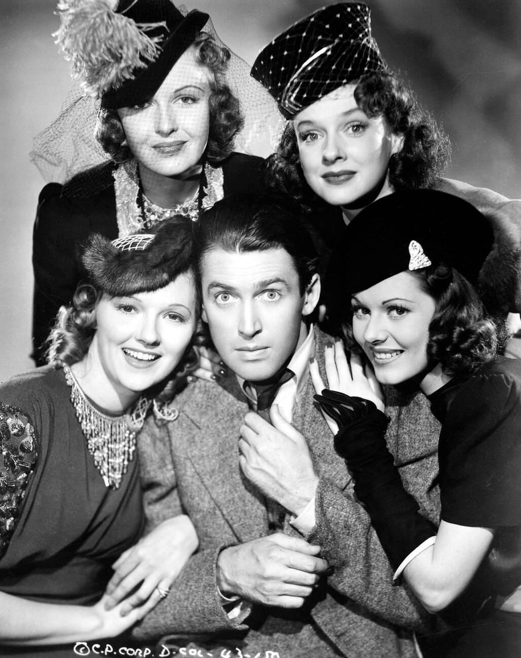 James Stewart, Dorothy Comingore, And Frances Gifford In ‘Mr. Smith Goes To Washington’, 1939.