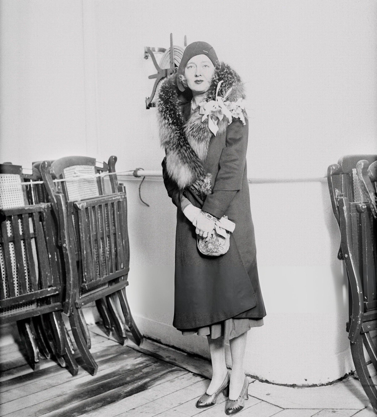 Peggy Hopkins Joyce Sailed For Paris On The Ss Olympia, 1920S.