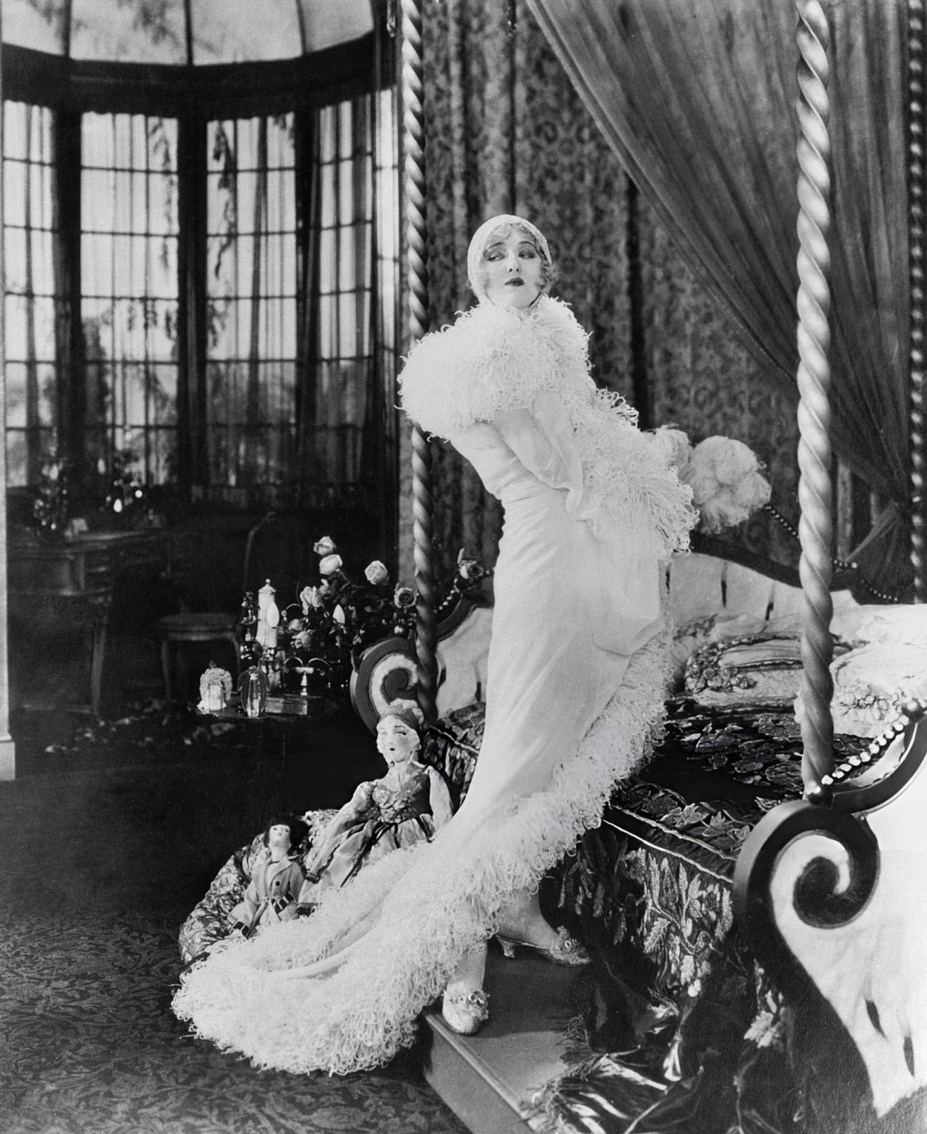 Peggy Hopkins Joyce Wearing A Negligee, 1920S.