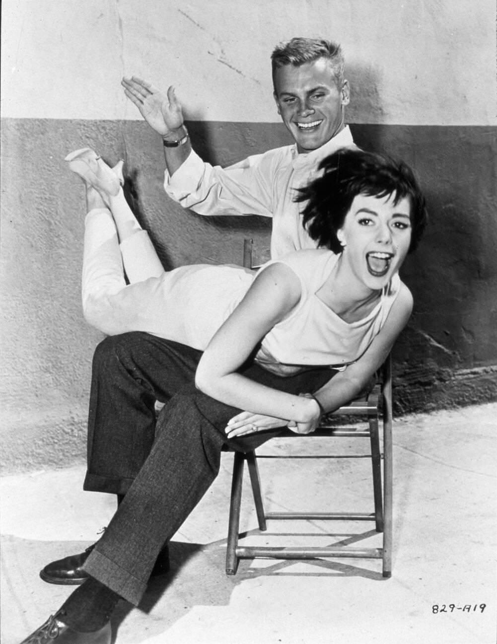 Tab Hunter In &Amp;Quot;The Girl He Left Behind&Amp;Quot;, 1956.