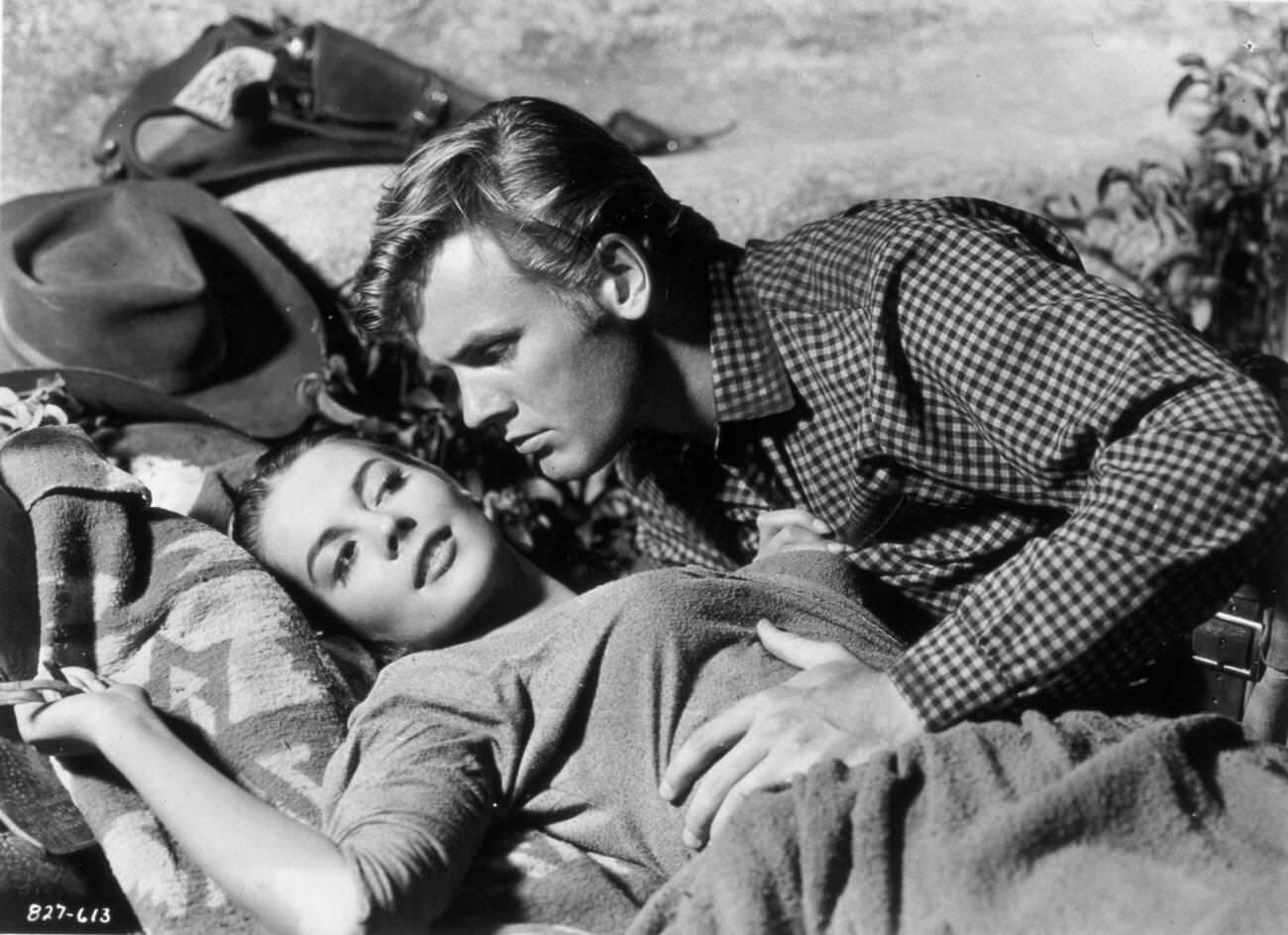 Stuart Heisler And Tab Hunter On The Set Of &Amp;Quot;The Burning Hills&Amp;Quot;, 1956.