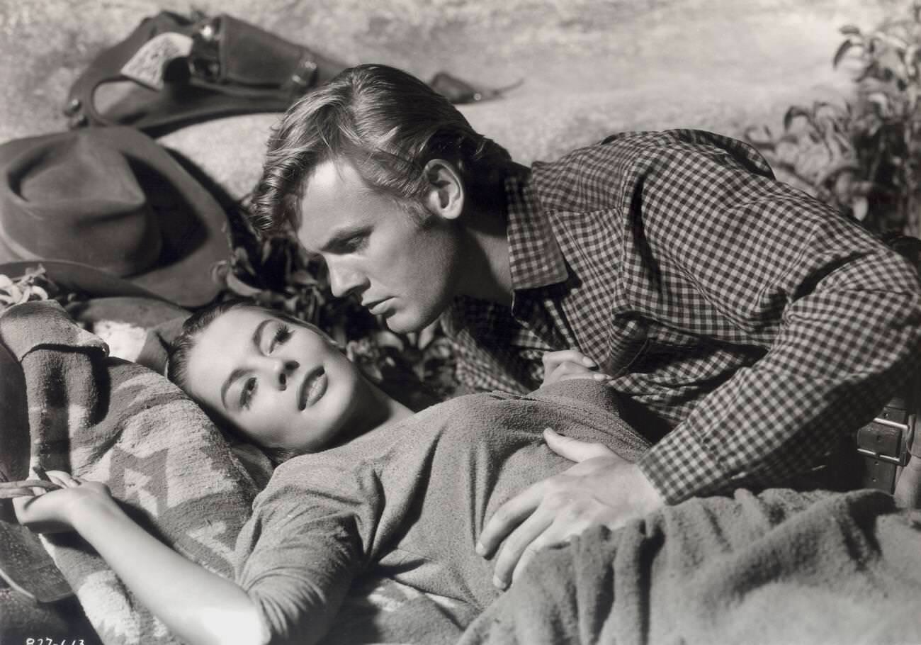 Tab Hunter And Natalie Wood In &Amp;Quot;The Burning Hills&Amp;Quot;, 1956.