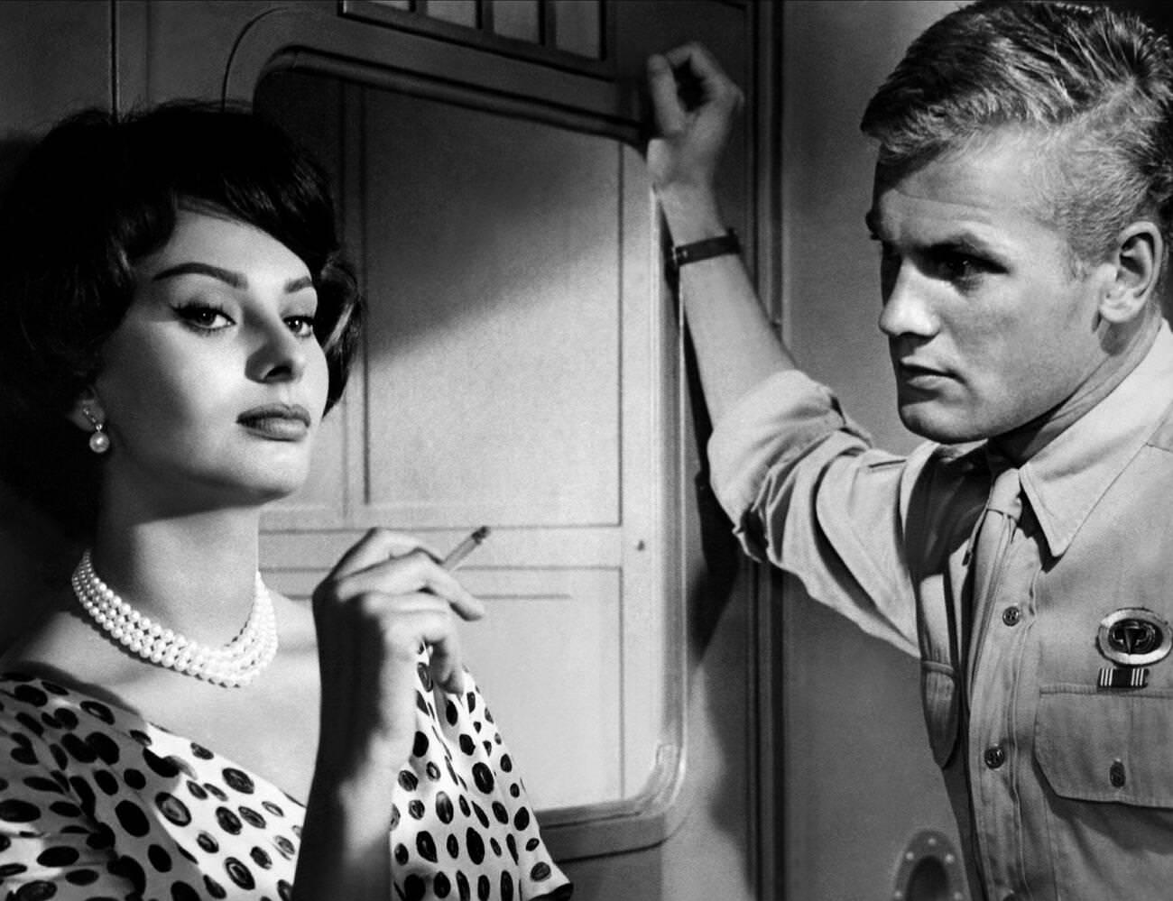 Sophia Loren And Tab Hunter In &Amp;Quot;That Kind Of Woman&Amp;Quot;, 1959.